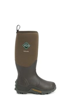 Muck Boots Brown Wetland Hi Patterned Wellington Boots