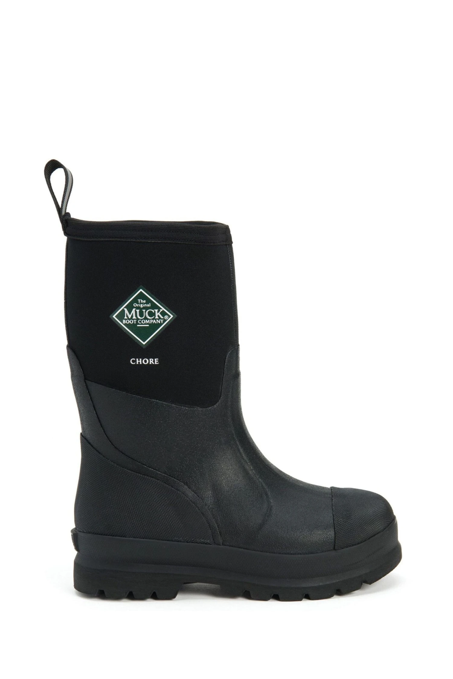 Muck Boots Black Chore Classic Mid Patterned Wellies 1 Muck Boots Black Chore Classic Mid Patterned Wellies