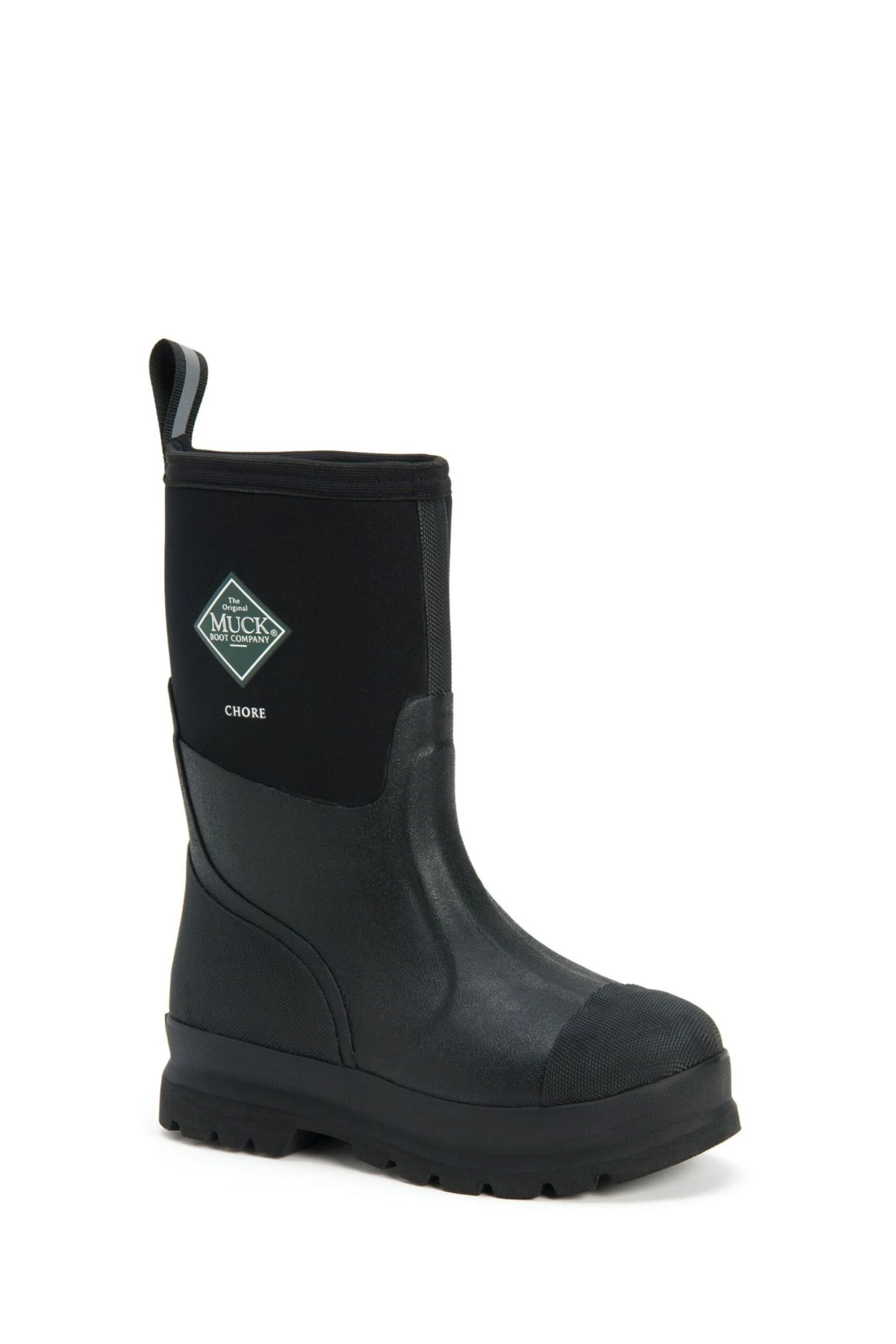 Muck Boots Black Chore Classic Mid Patterned Wellies 2 Muck Boots Black Chore Classic Mid Patterned Wellies - Image 2