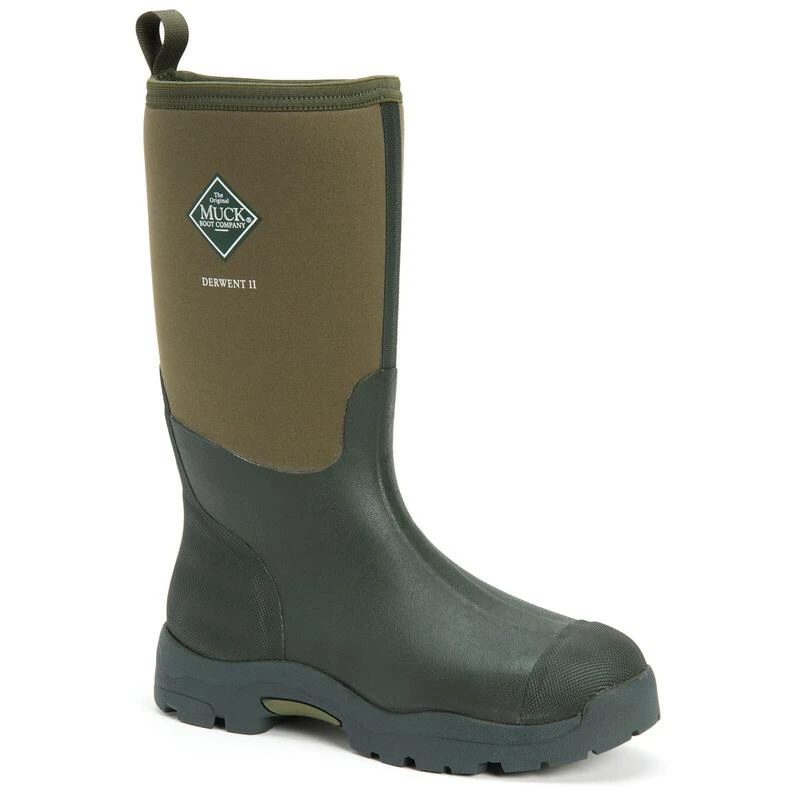 Muck Boots Derwent II Textile/Weather Wellingtons DARK GREEN 2 Muck Boots Derwent II Textile/Weather Wellingtons DARK GREEN - Image 2