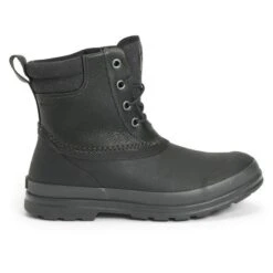 Muck Boots Mens Originals Duck Lace Leather Wellington Boots (Black) -Muck Boots mens originals duck lace leather wellington boots black 2