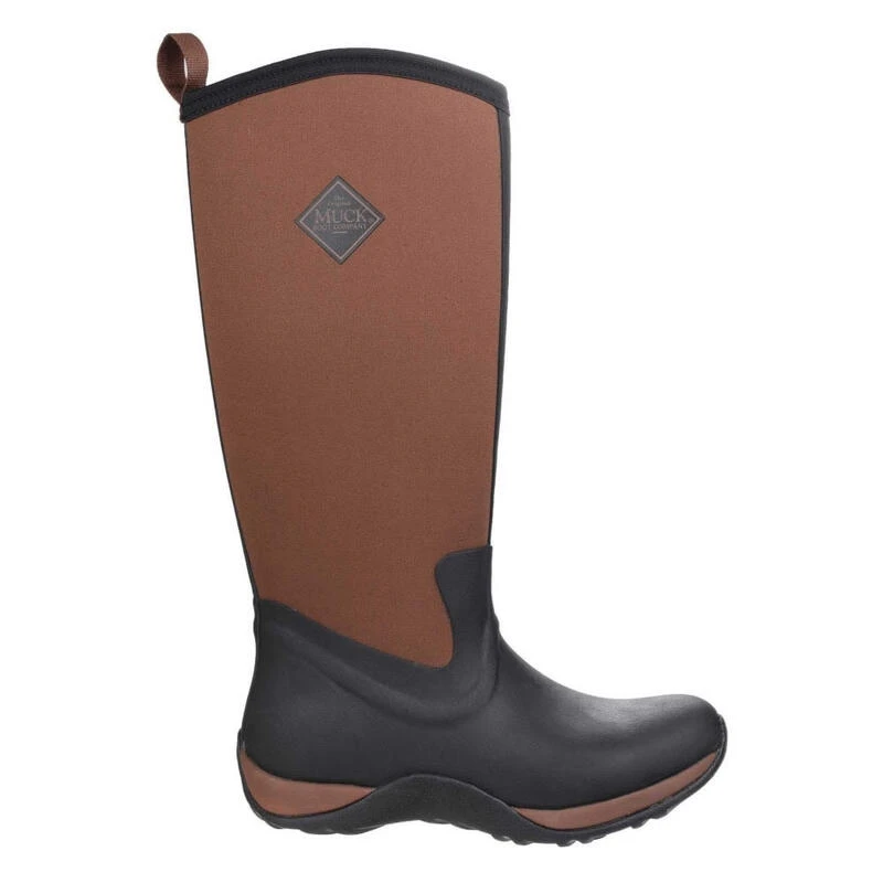 Muck Boots Unisex Arctic Adventure Pull On Wellington Boots (Black/Tan) 2 Muck Boots Unisex Arctic Adventure Pull On Wellington Boots (Black/Tan) - Image 2