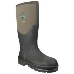Muck Boots Unisex Chore Classic Hi Steel Safety Wellington Boots (Moss)